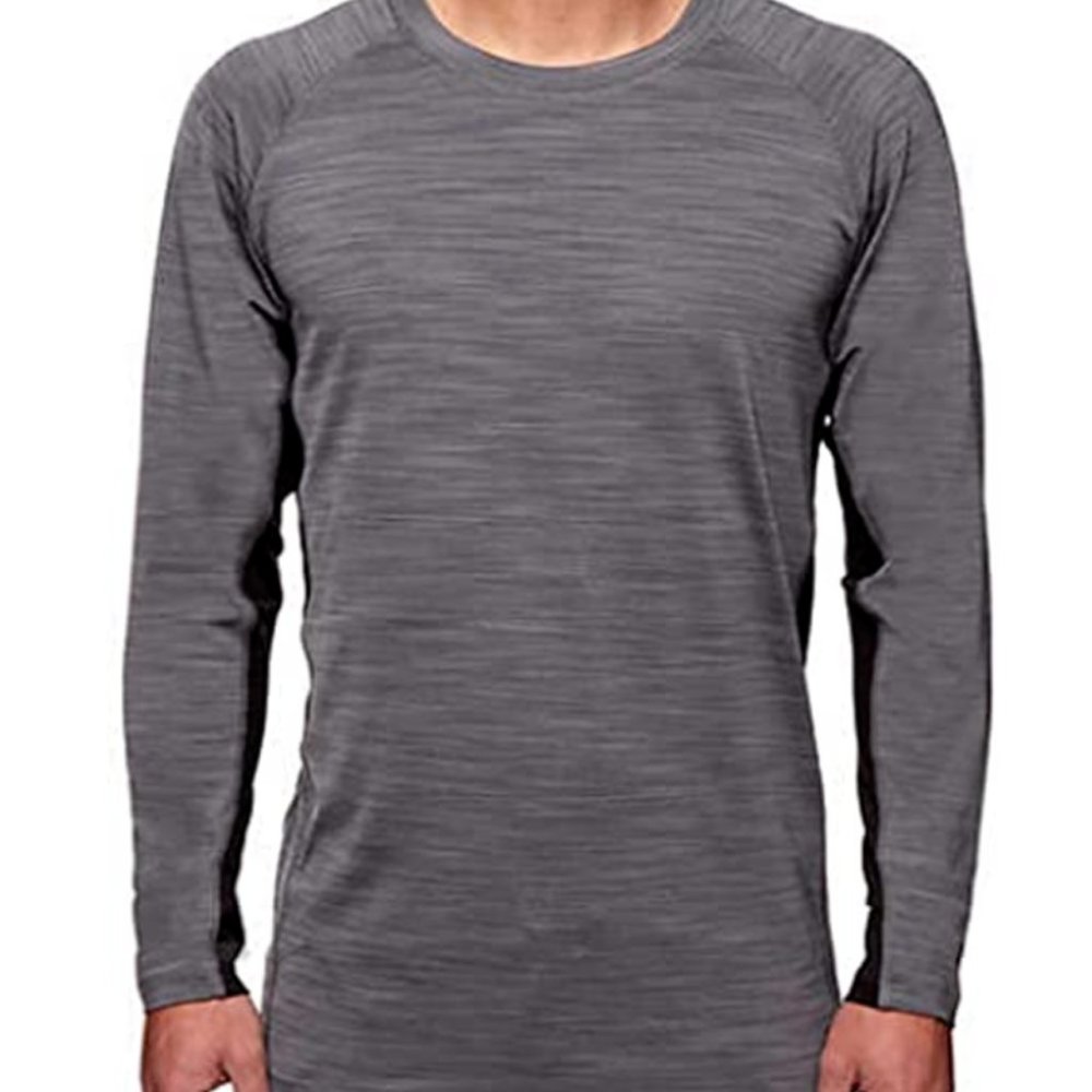 Hang Ten Men's UV Protection/UPF+ 50 L/S Tee Smoke